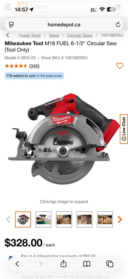 Milwaukee Tool M18 FUEL 6-1/2" Circular Saw (Tool Only) - photo 4
