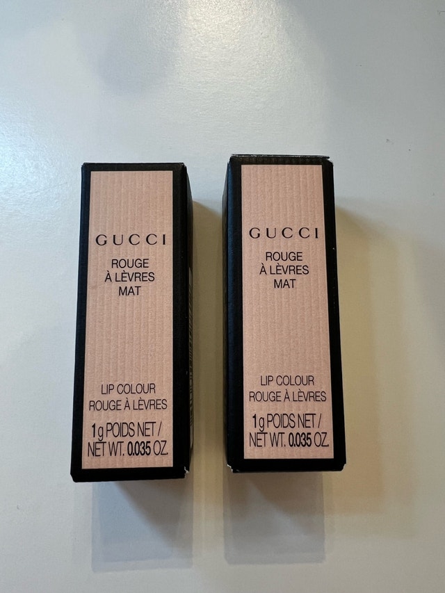 New GUCCI Rouge A Levres Matte Lipstick in 208 & 25 mini