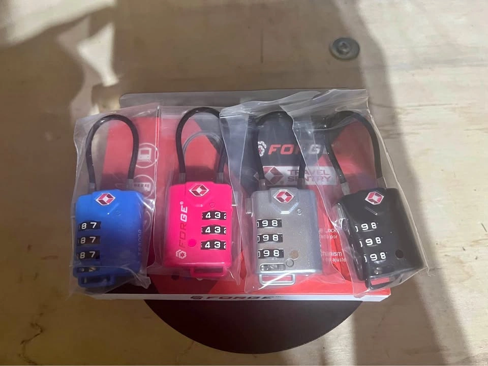 4 pack Forge TSA Approved Cable Luggage Lock