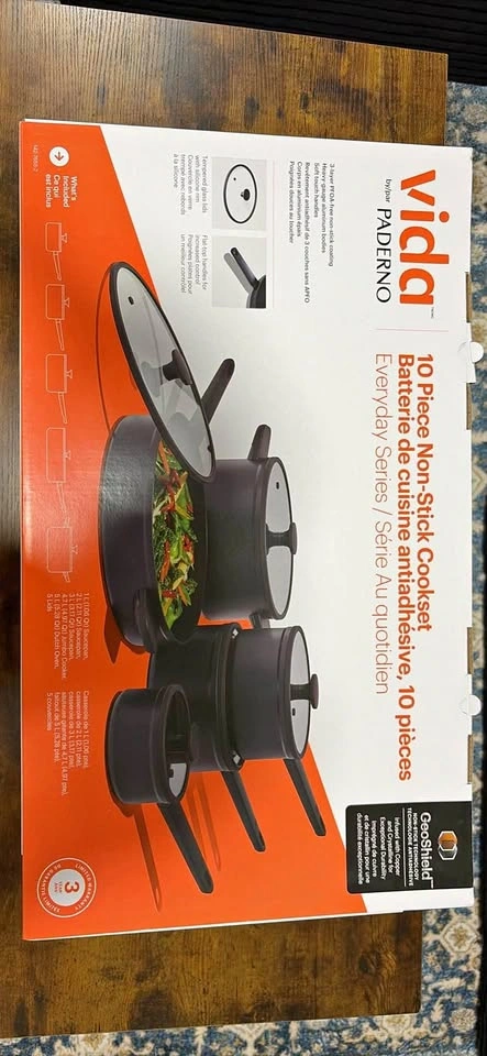 Vida by Paderno Everyday Series 10 Piece Non-Stick Cookset