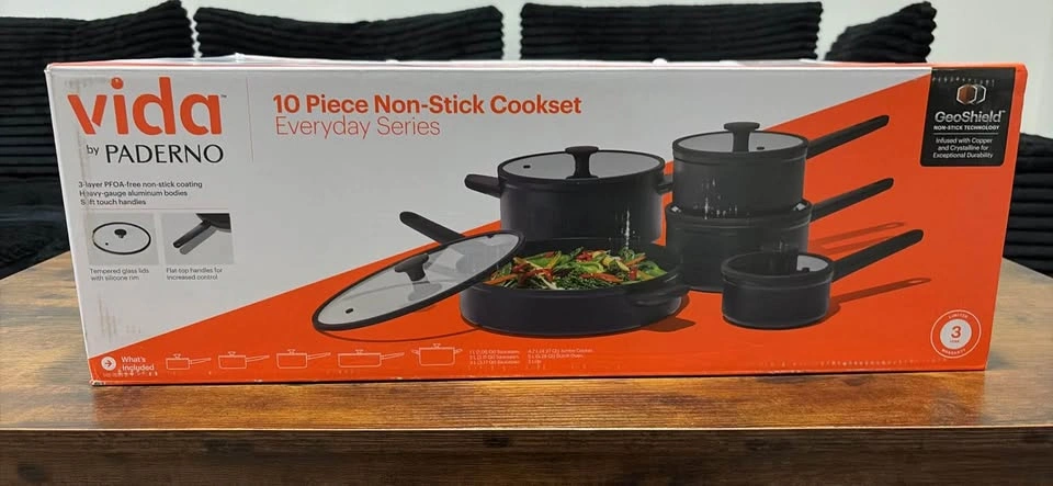Vida by Paderno Everyday Series 10 Piece Non-Stick Cookset - photo 2