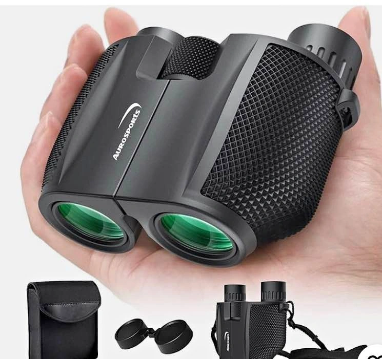 Aurosports 10x25 Compact Binoculars for Adults and Kids