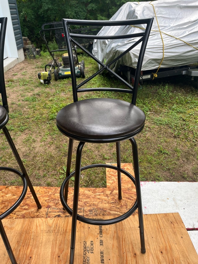 Swivel brown bar stools - photo 2