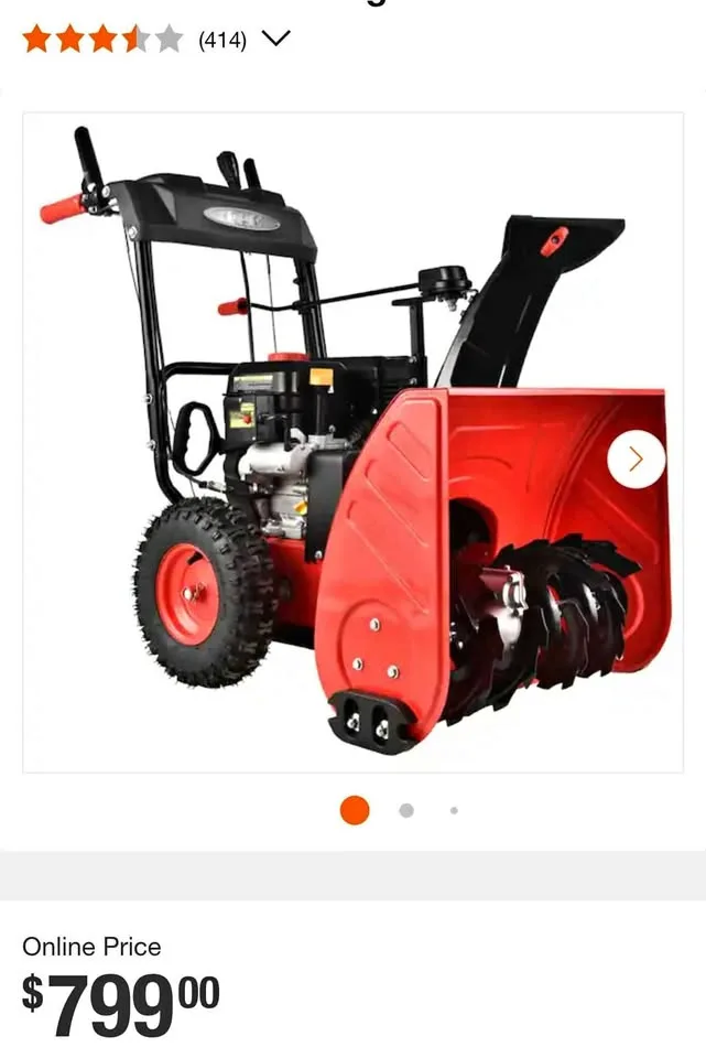 PowerSmart 24 in. Snow Blower w/ Heated Handles & LED thumbnail