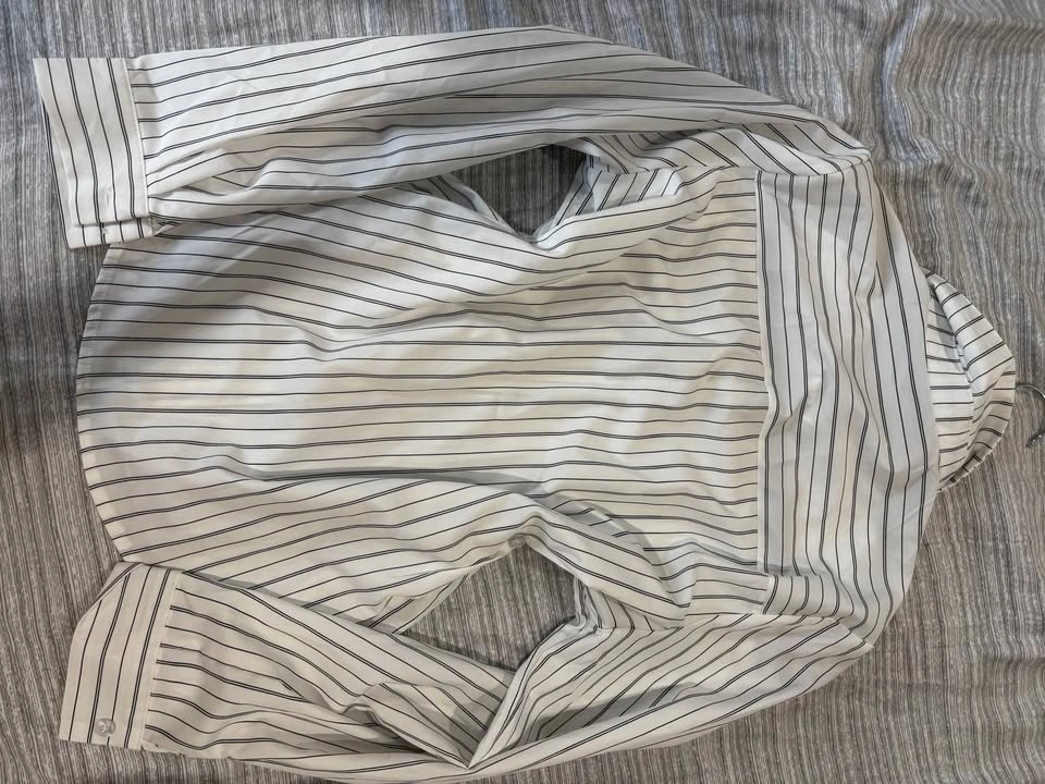 Office Siren Women's Striped Button-Up Shirt with Cinch Waist - photo 3