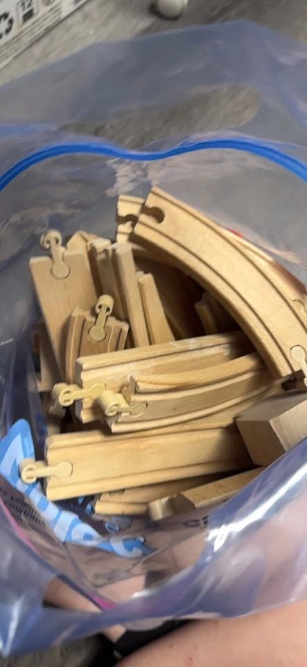 Wooden Toy Train Tracks - photo 2
