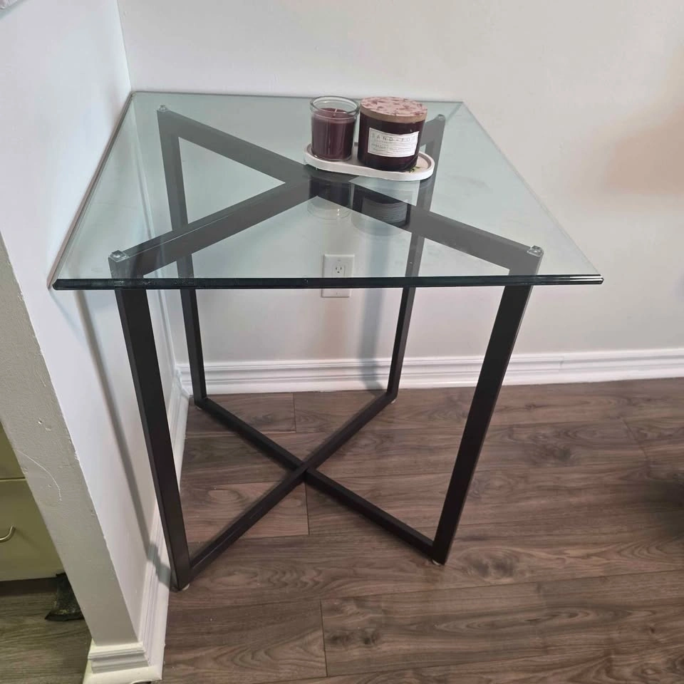 Tempered glass top dinning table - photo 2