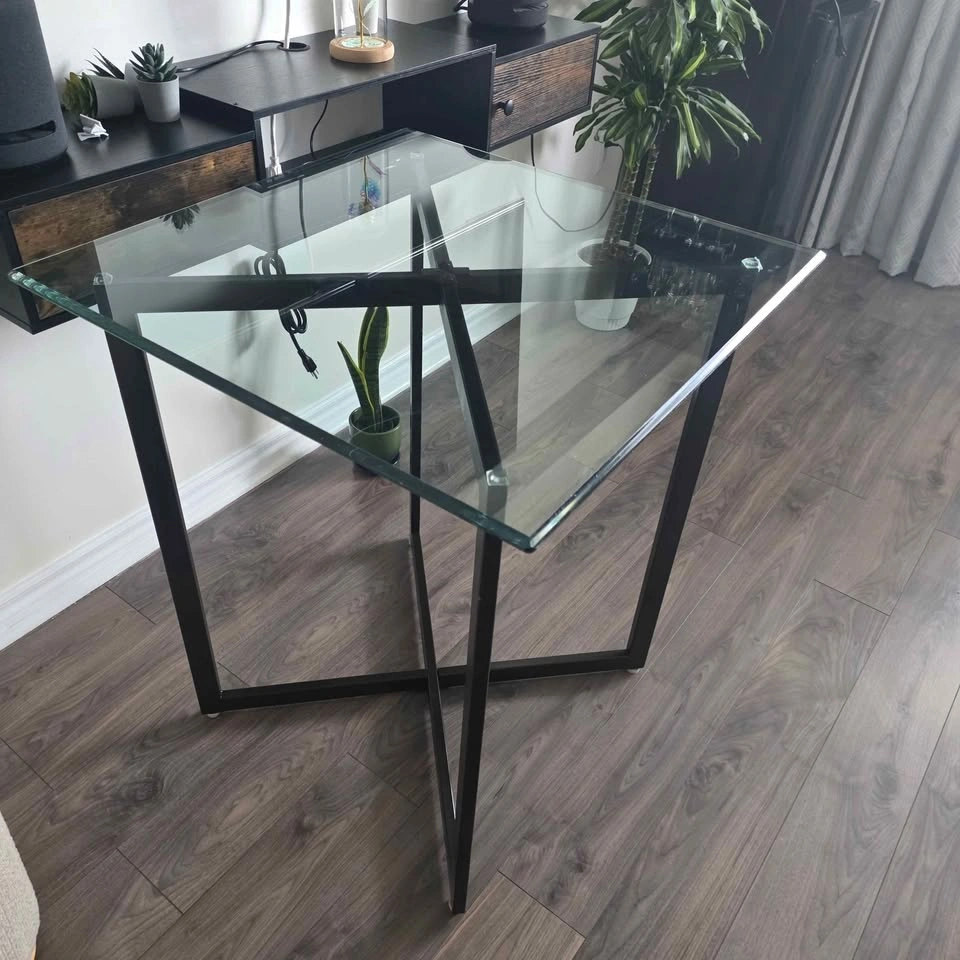 Tempered glass top dinning table - photo 4