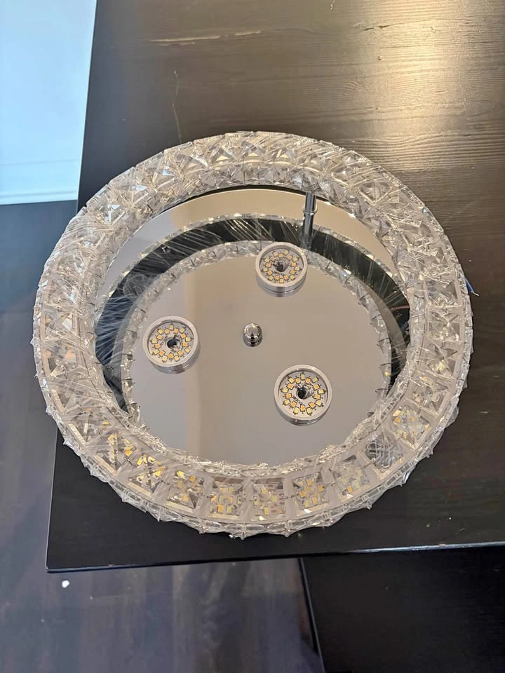 Modern Crystal LED Flush Mount Ceiling Light
