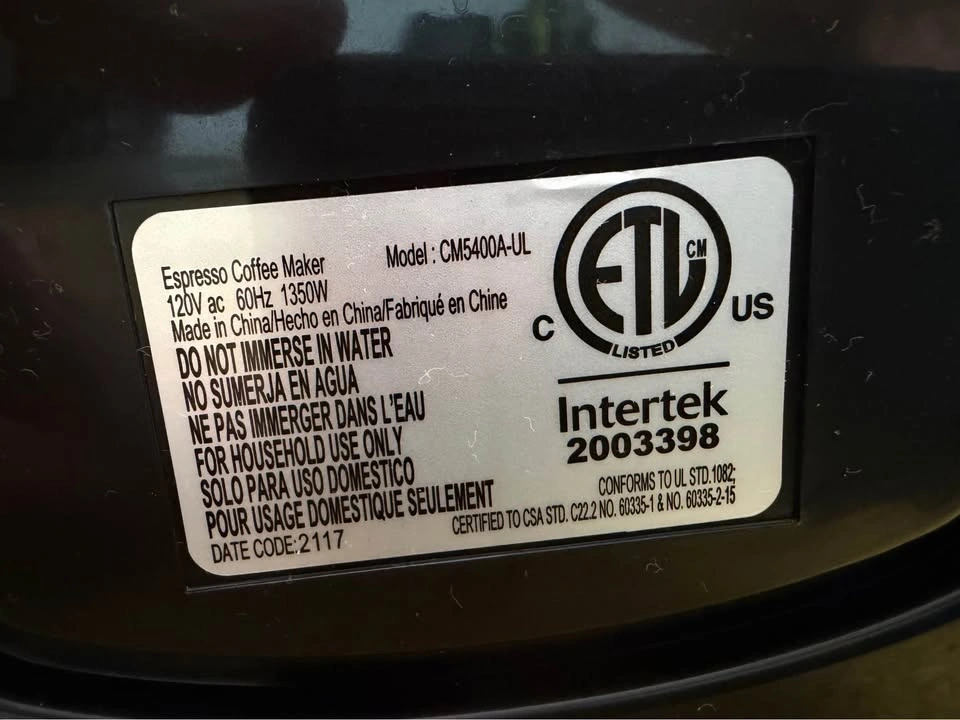 Espresso Coffee Maker CM5400A-UL. Read description!!! - photo 2