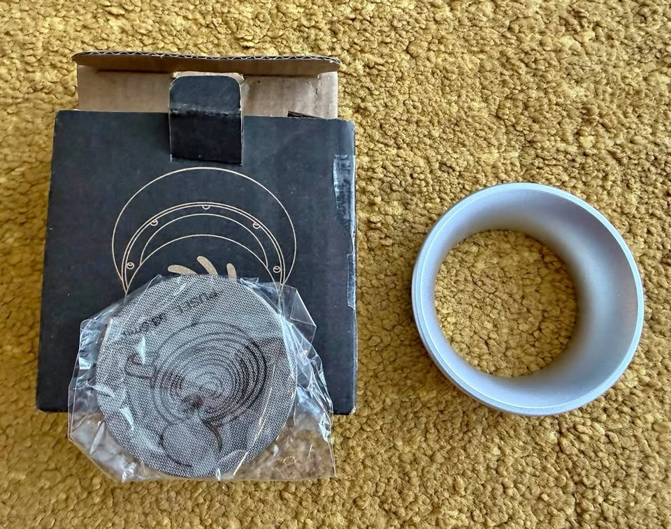 Espresso dosing funnel and puck screen 53.5 mm