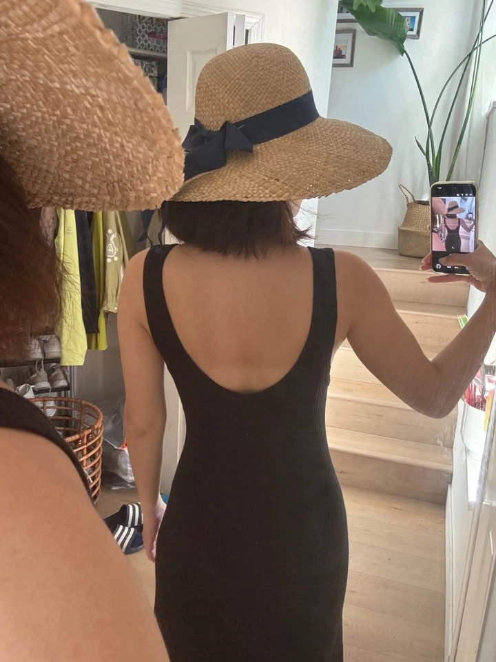 Black Ribbed Knit Midi Dress - photo 3