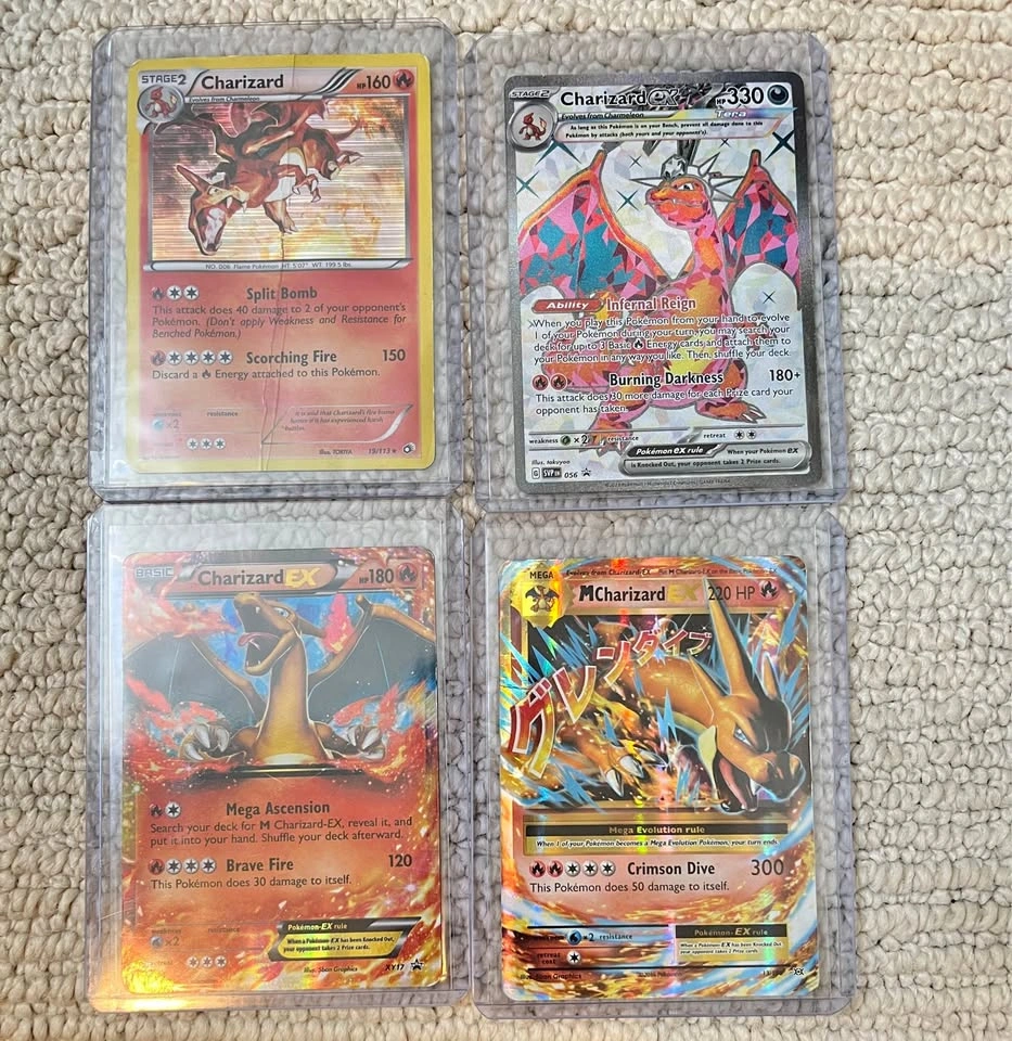 🔥 Pokemon Charizard Collection Lot (4 Cards) – Promos & Ultra Ra