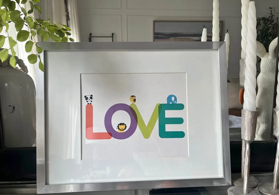Love art for nursery thumbnail