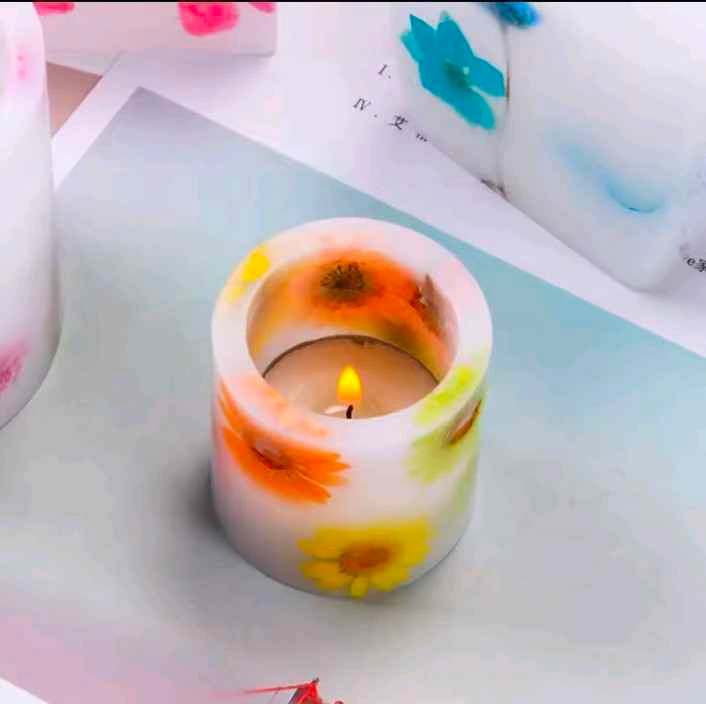 Acrylic windproof candle molds, wax burner container mold - photo 3