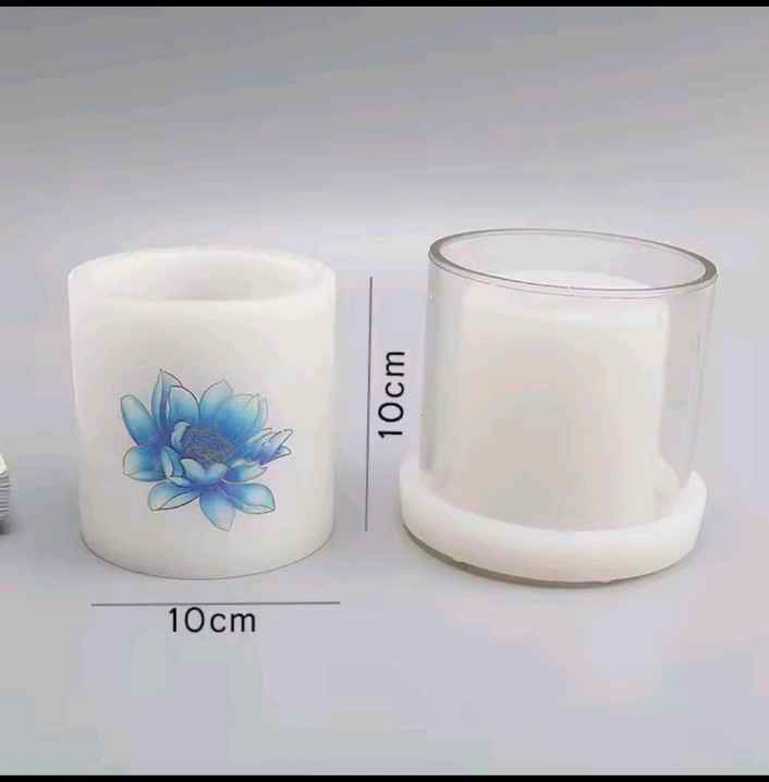 Acrylic windproof candle molds, wax burner container mold - photo 4