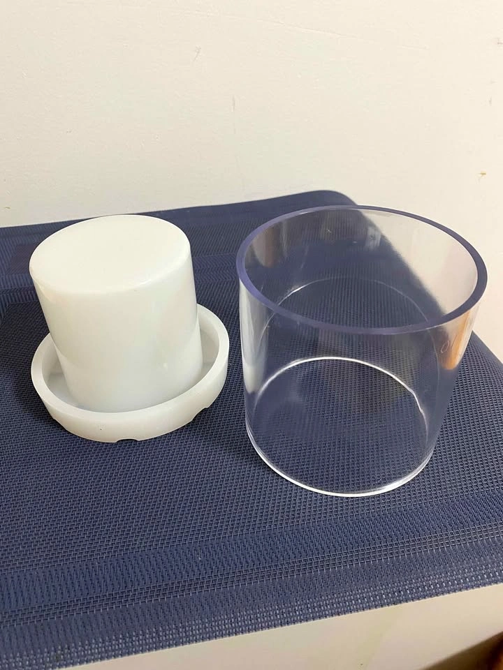 Acrylic windproof candle molds, wax burner container mold - photo 5