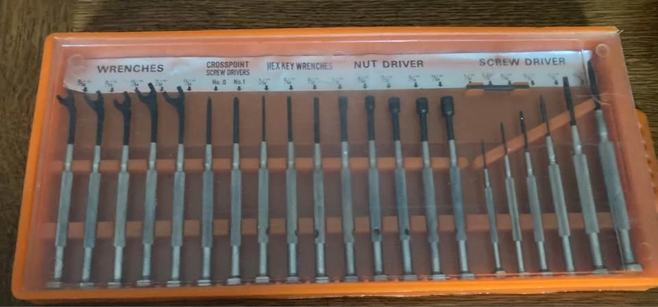 Vintage 21-Piece Complete Mini Precision Tool Set - All Metal Ha - photo 2