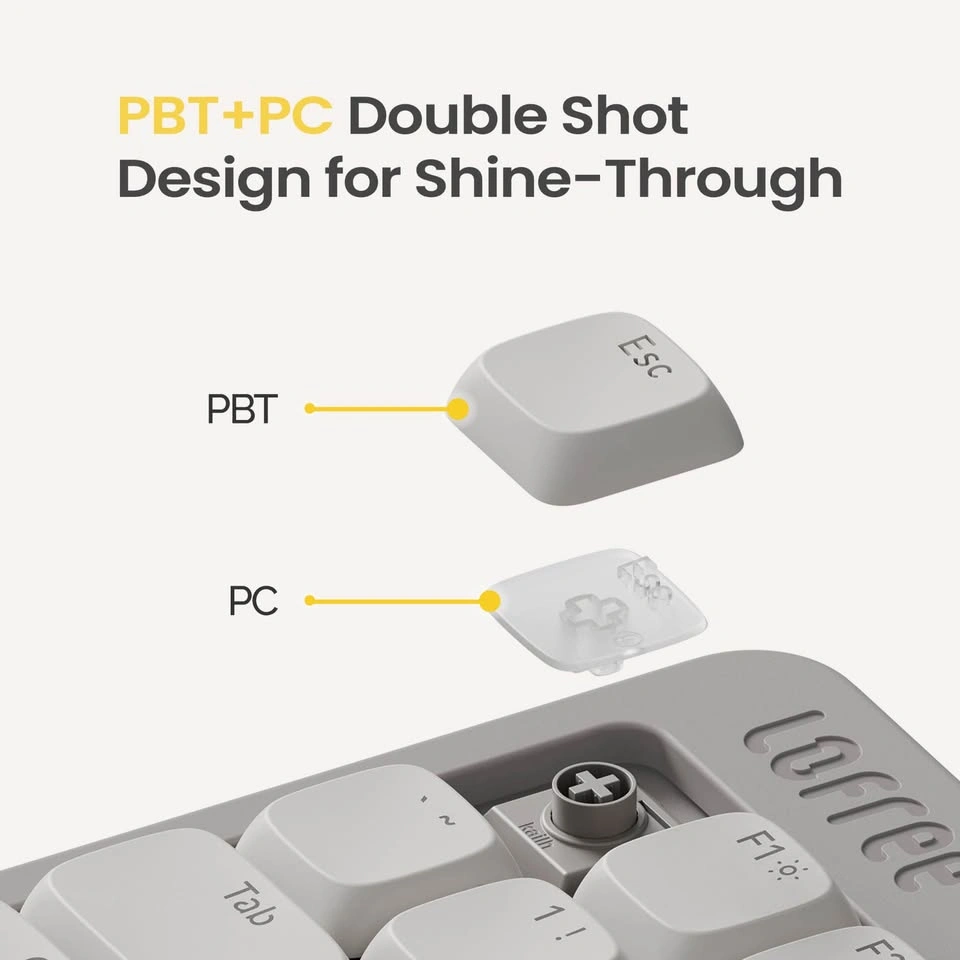 Flow Lite 84-Key Low-Profile Mechanical Keyboard – Marble - photo 5