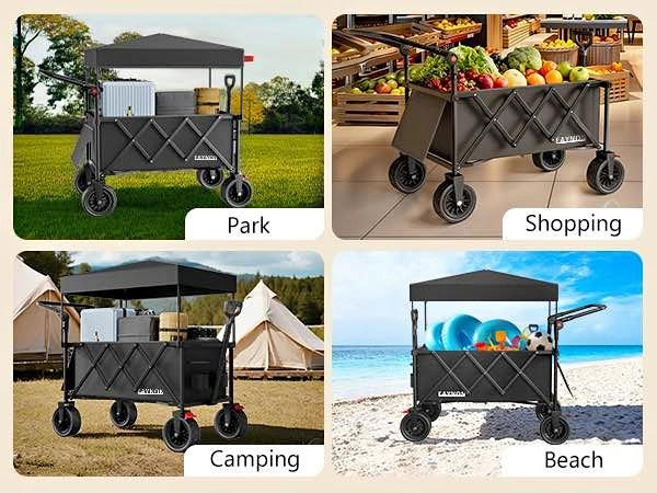 3-in-1 Collapsible Wagon – 300 lb Capacity