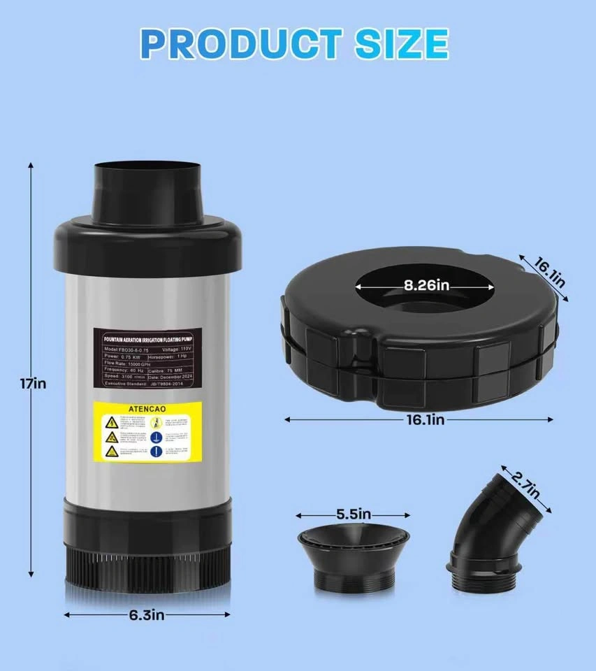 15000 GPH Pond Fountain Aerator – 110V – Brand New - photo 5