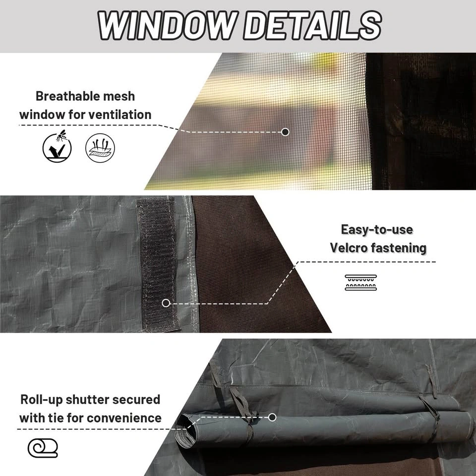 Domi 8’ x 8’ Universal Winter Gazebo Cover – Brand New in Box - photo 3