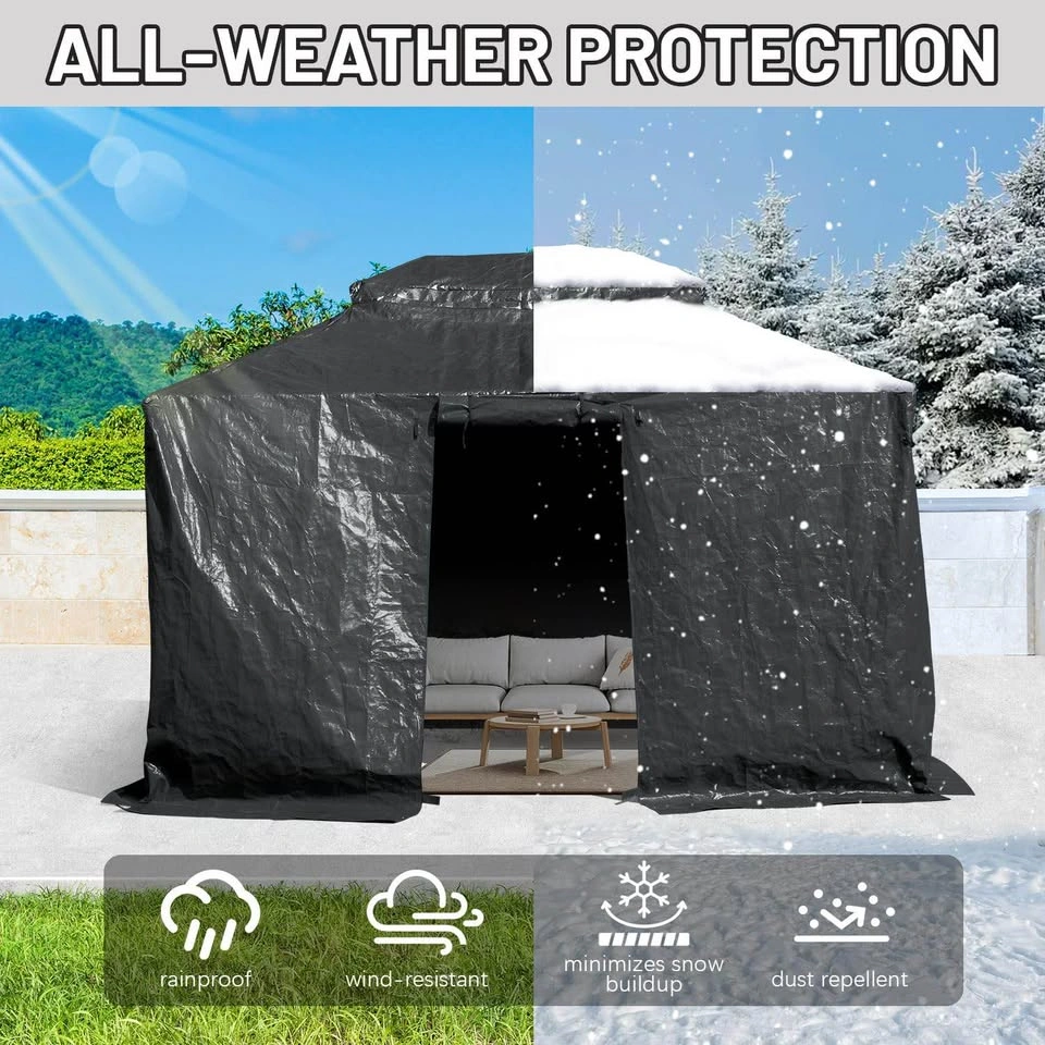 Domi 8’ x 8’ Universal Winter Gazebo Cover – Brand New in Box - photo 5
