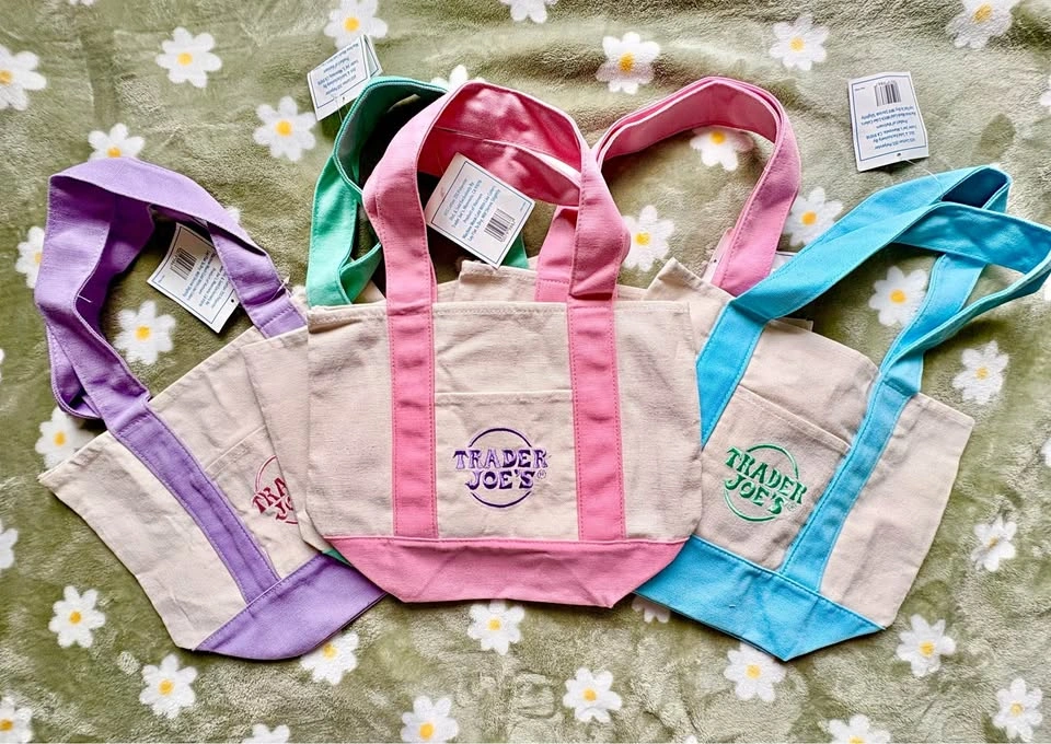 Trader Joe’s Mini Pastel Canvas Bags