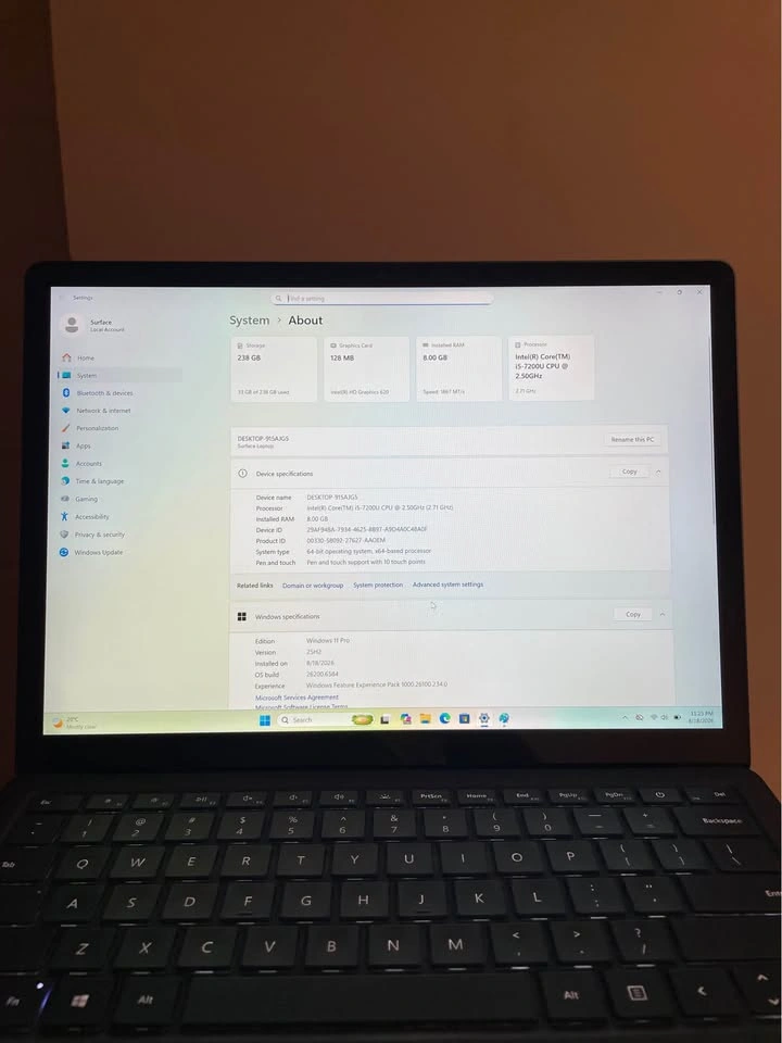 Microsoft Surface Laptop – Intel Core i5 | 8GB RAM | 256GB SSD - photo 3