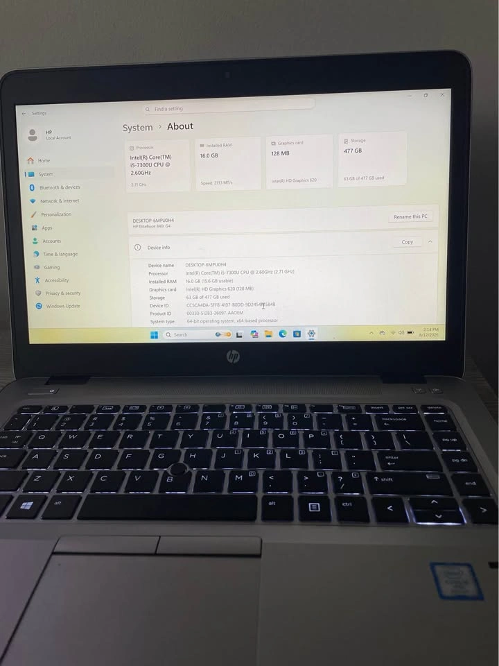HP ELITE BOOK 840 G4 Laptop - photo 3