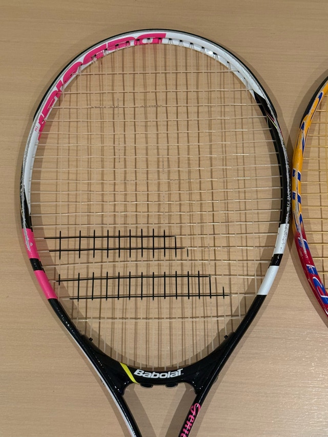 Babolat Genie 25 and Head Crush 25 Tennis Rackets New Grips - photo 3