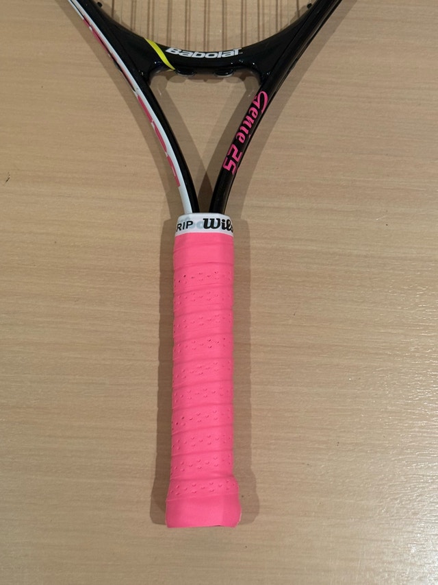 Babolat Genie 25 and Head Crush 25 Tennis Rackets New Grips - photo 4
