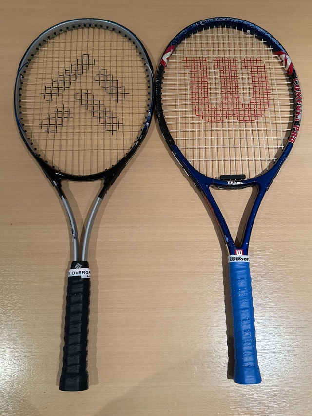 Wilson and TecnoPro Tennis Rackets Racquets - New Grip