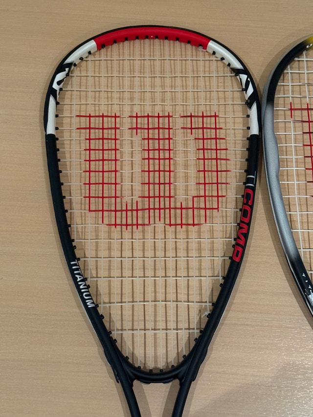 Wilson Ti Comp and Ultra Pro Squash Rackets - New Grips - photo 5