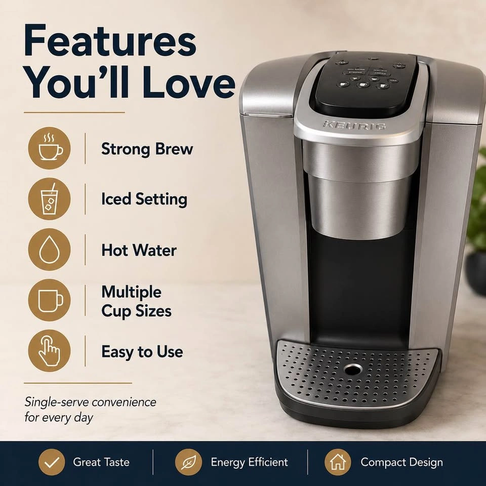 Keurig K-Elite Coffee Maker + 60 K-Cup Pods - photo 3