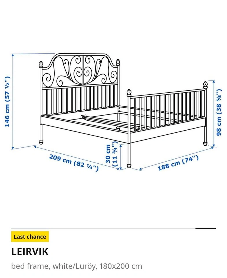 IKEA LEIRVIK Queen Bedframe - photo 3