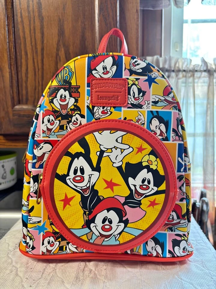 Loungefly AOP Animaniacs Character Grid Mini Backpack