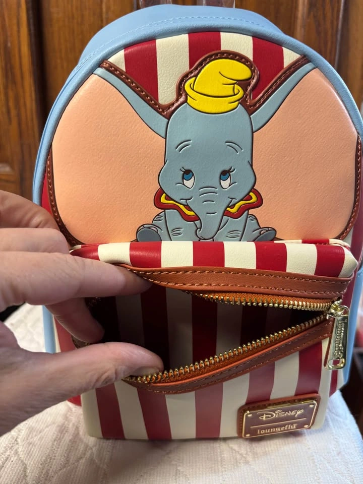 Loungefly Disney Dumbo Star of the Show striped mini backpack - photo 5