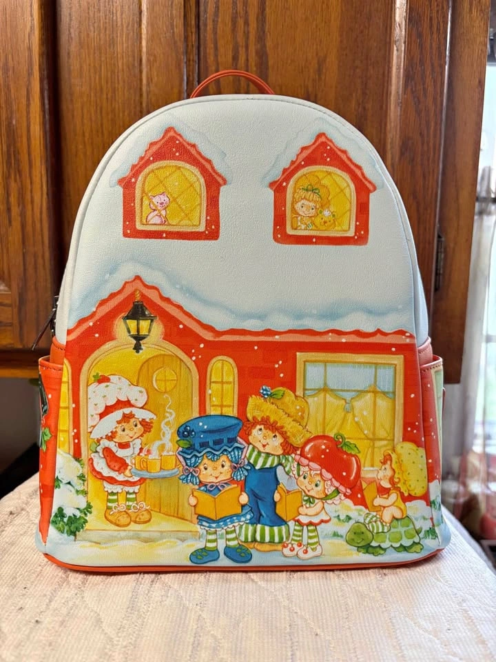 Loungefly Strawberry Shortcake And Friends Caroling Holiday Mini