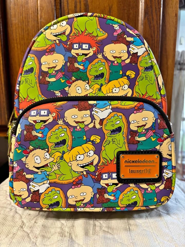 Loungefly Rugrats Characters Mini Backpack. NWT.
