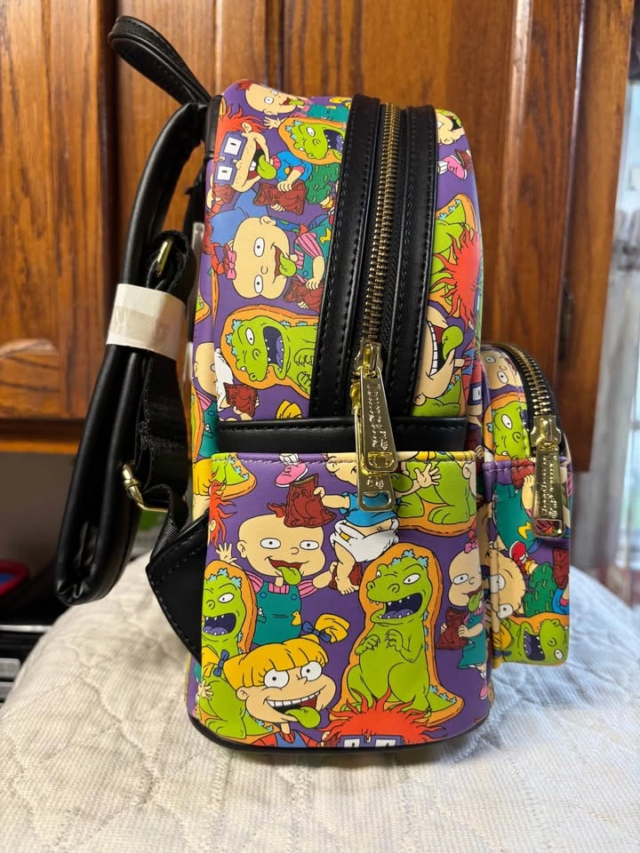 Loungefly Rugrats Characters Mini Backpack. NWT. - photo 4