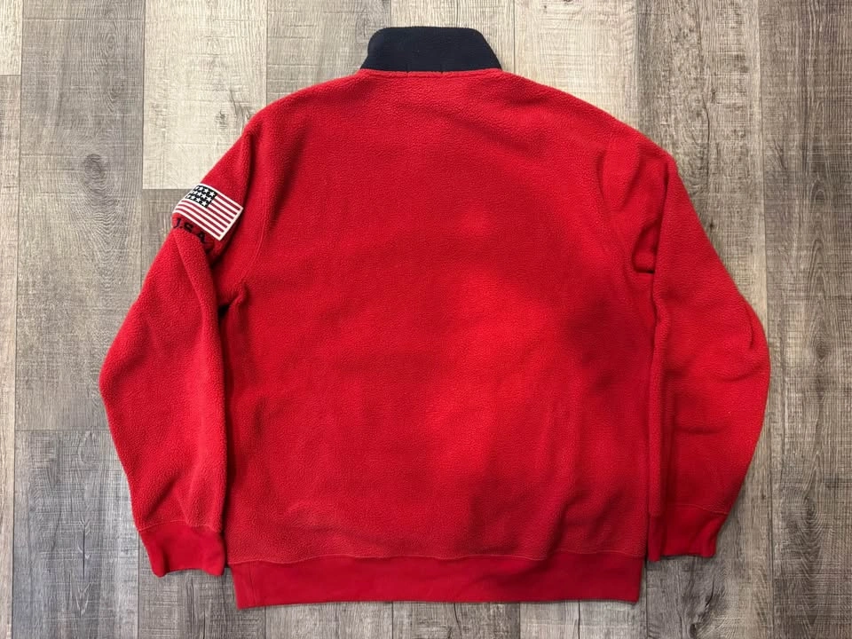 Men’s POLO RALPH LAUREN 1/4 Zip Fleece Sweatshirt XL - photo 2