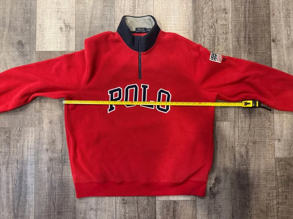 Men’s POLO RALPH LAUREN 1/4 Zip Fleece Sweatshirt XL - photo 4