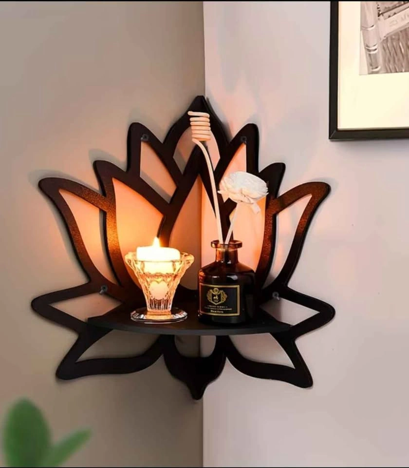 Lotus Wall Corner Cabinet – Elegant & Unique Home Decor - photo 2