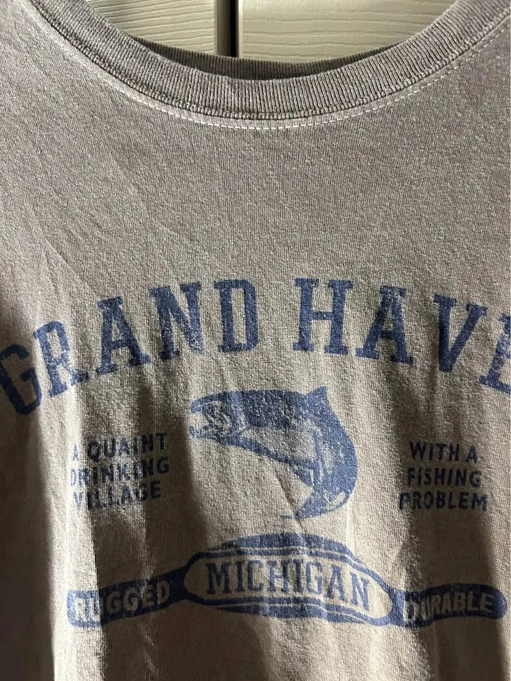 (XL) GILDAN Dyed Tee “Grand Haven Michigan” image indicator(3)