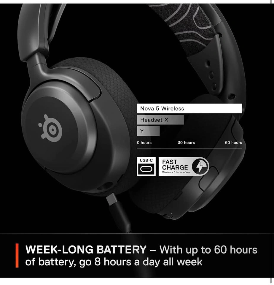 SteelSeries Arctis Nova 5 Wireless Gaming Headset - photo 5