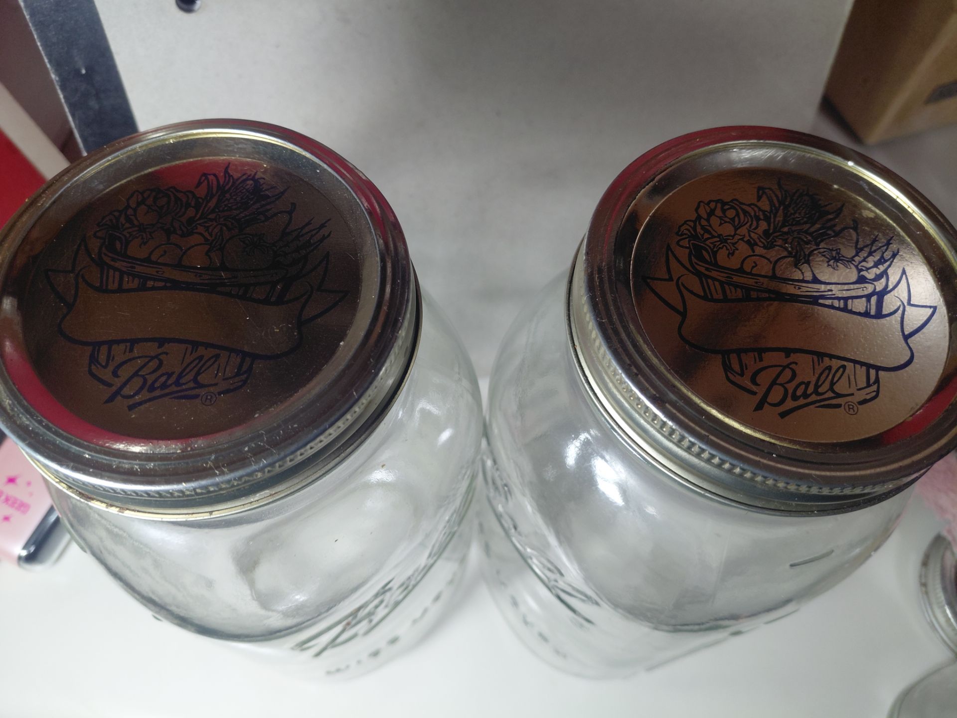 Vintage BALL Wide Mouth Clear Half Gallon 64oz Mason Jar - photo 3