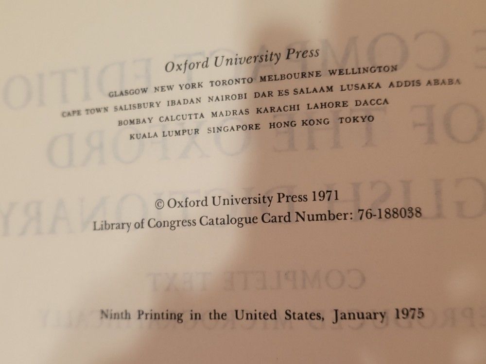 THE COMPACT EDITION OF THE OXFORD ENGLISH DICTIONARY, VOLUME I & - photo 5
