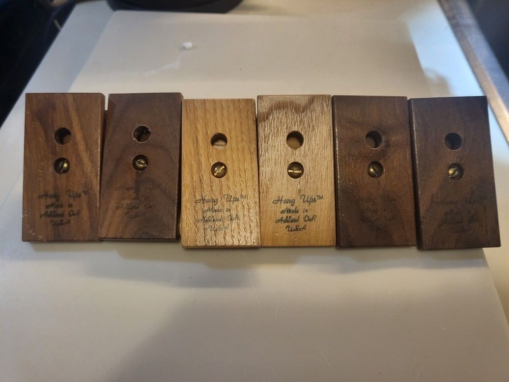 Original Quilt Hang-Ups Walnut And Ash Wood 3 Pair - photo 3