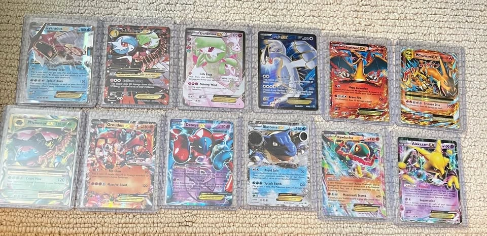 Pokémon Cards XY Era EX Lot - 12 Cards
